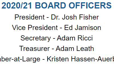 Congratulations to the new Executive Committee for the 2020/2021 year