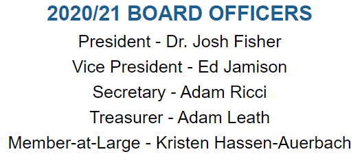 Congratulations to the new Executive Committee for the 2020/2021 year