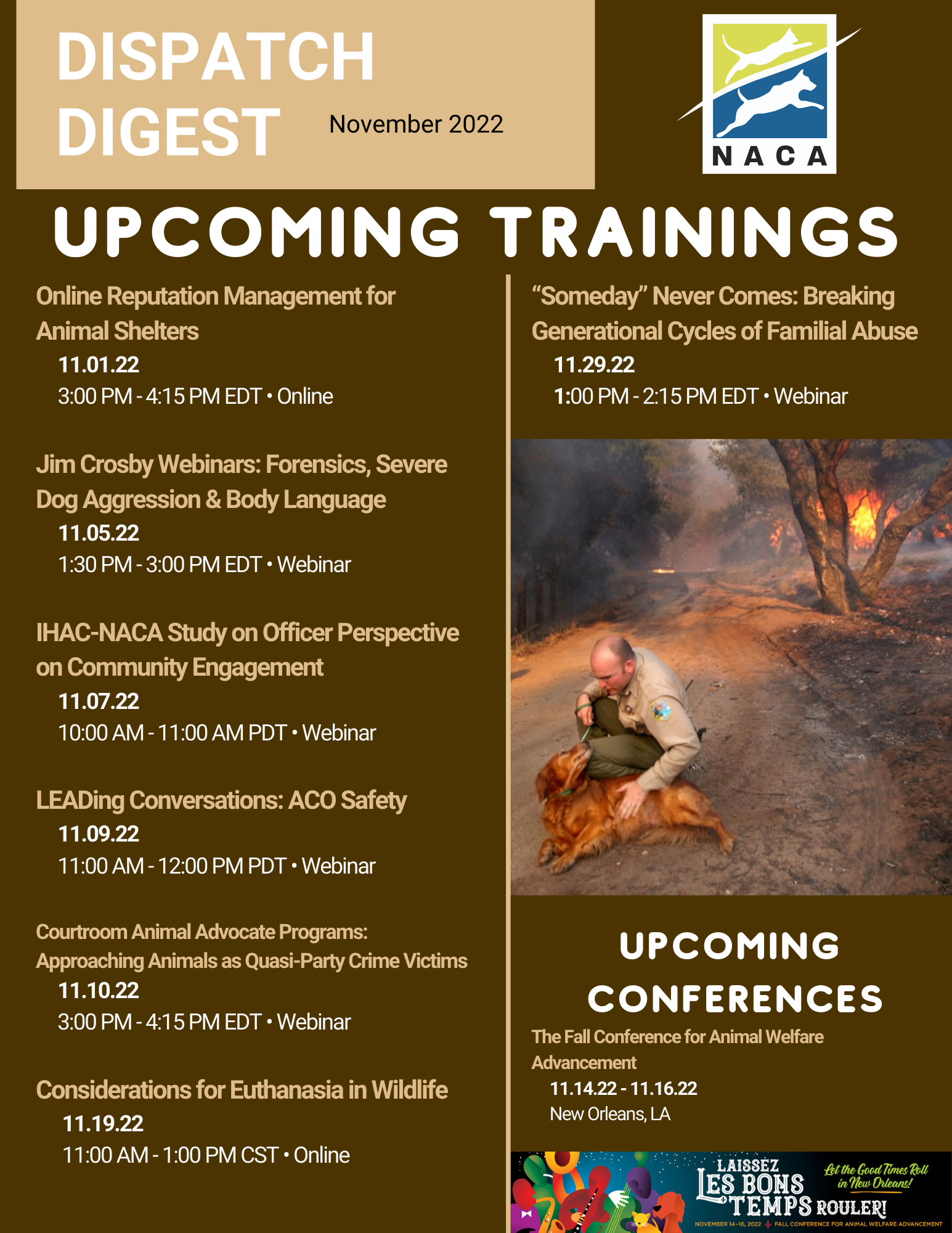 Upcoming Training