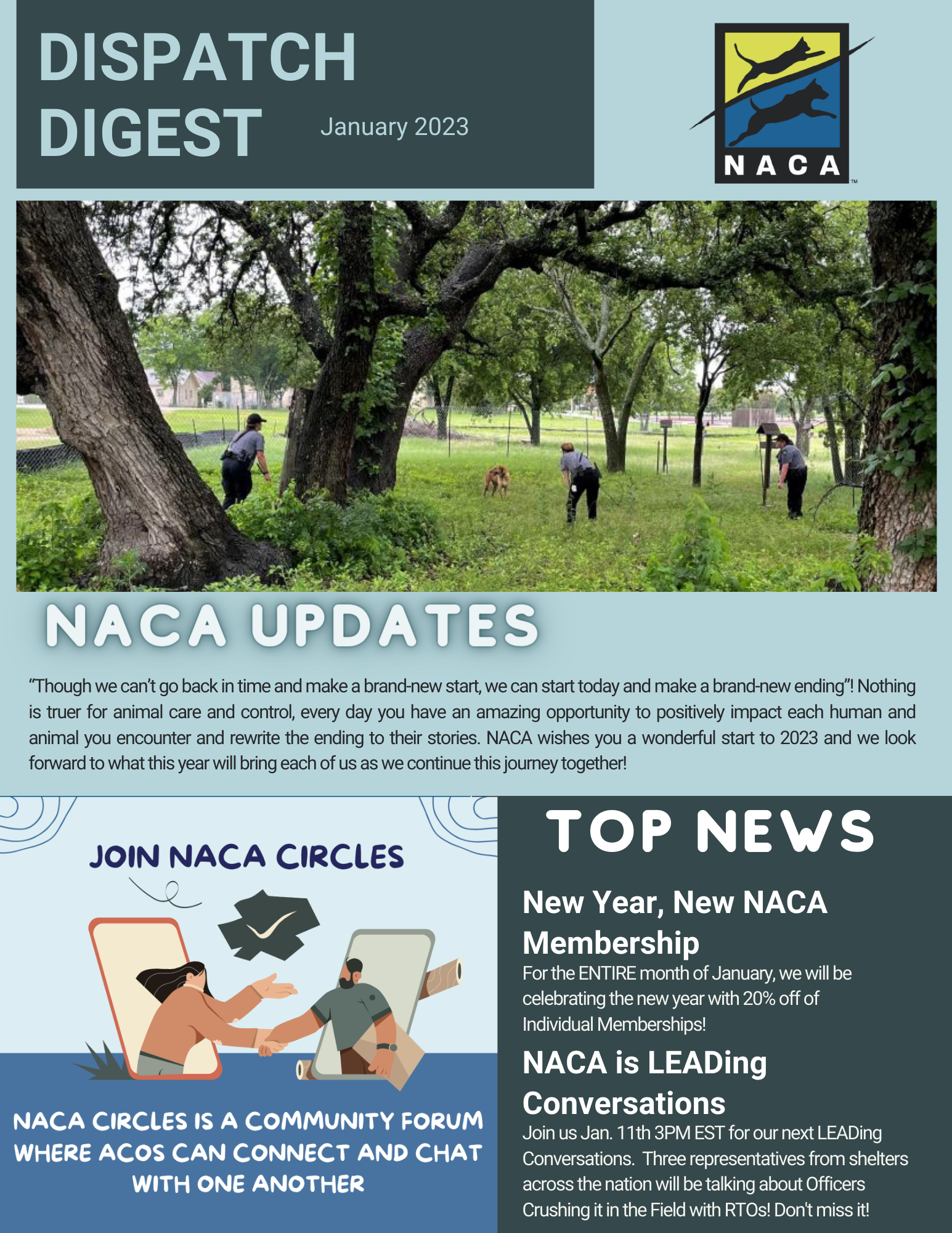 NACA Dispatch Digest - January 2023 Updates & News