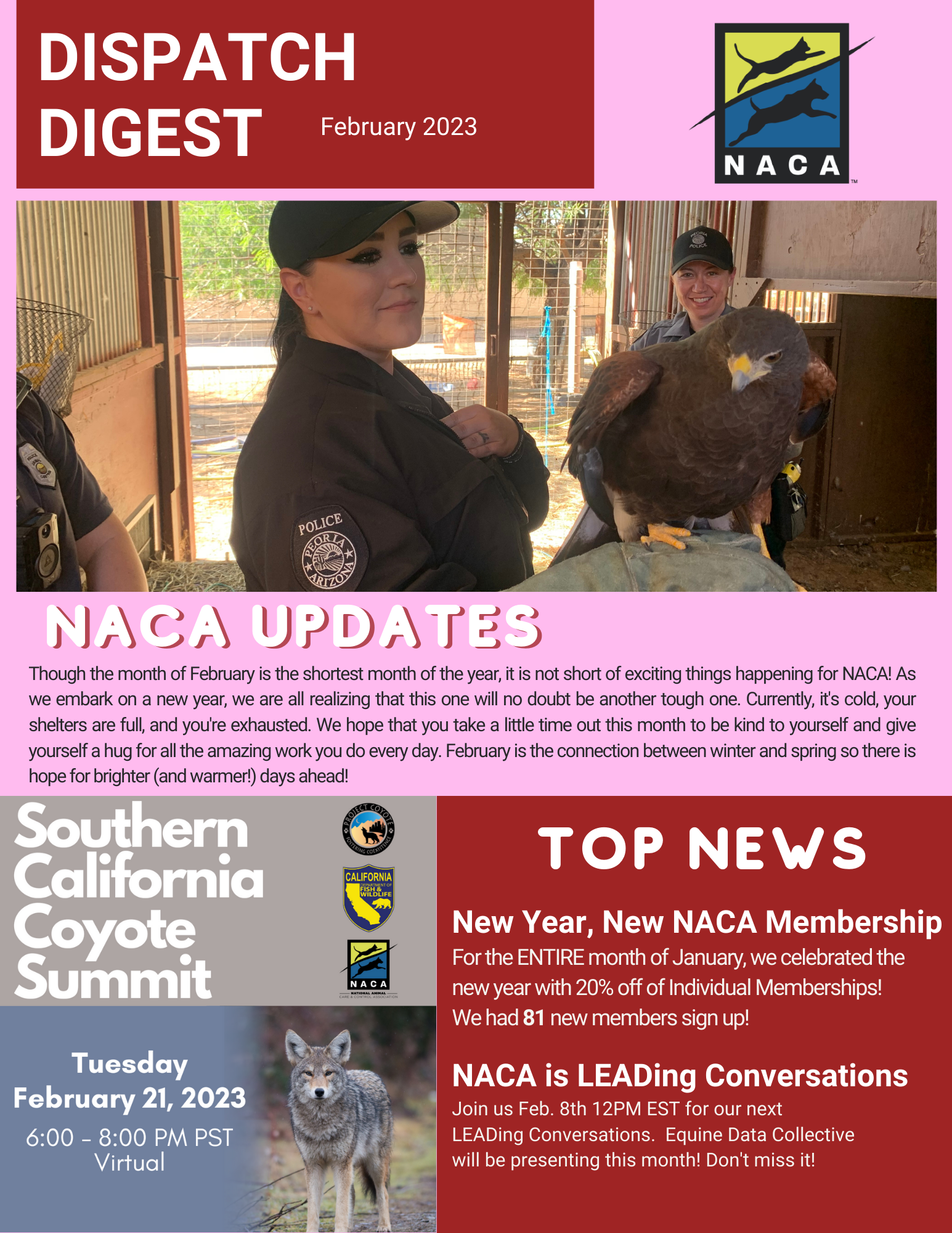 NACA Dispatch Digest - January 2023 Updates & News